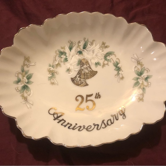 25th anniversary hand painted tea set made in Japan - Picture 4 of 9